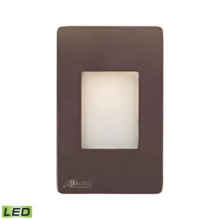 Beacon Step Light, LED Opal Lens With Brown Finish